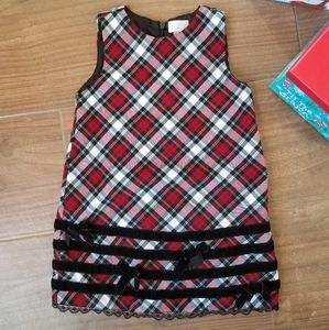 Plaid holiday dress 3T